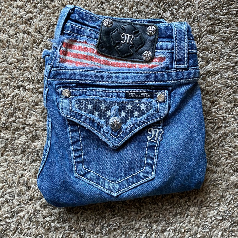 American Flag Miss Me Jeans Size 25